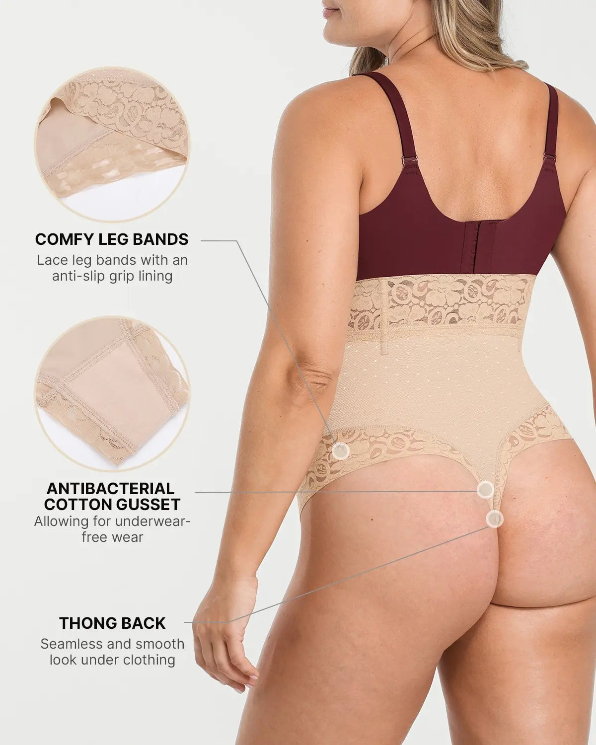 Bare Essentials? AirSlim? High-Waisted Polka Dot Shaping Thong