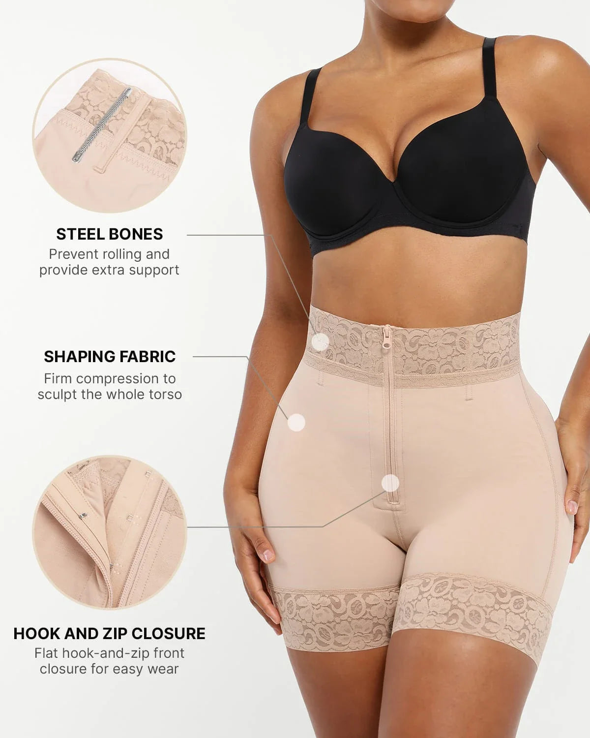BOOT-YEAH? AirSlim? Mid-Rise Steel Boned Butt-Lifting Short