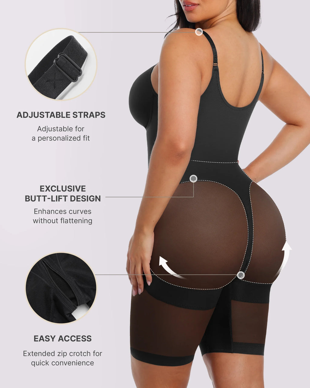 Bare Essentials? AirSlim? Hourglass Full Body Mid Thigh Bodysuit