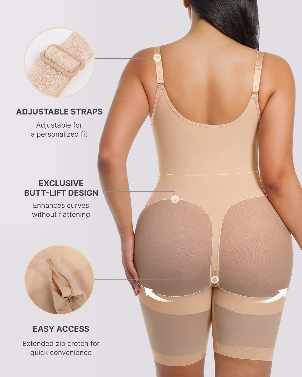 Bare Essentials? AirSlim? Hourglass Full Body Mid Thigh Bodysuit