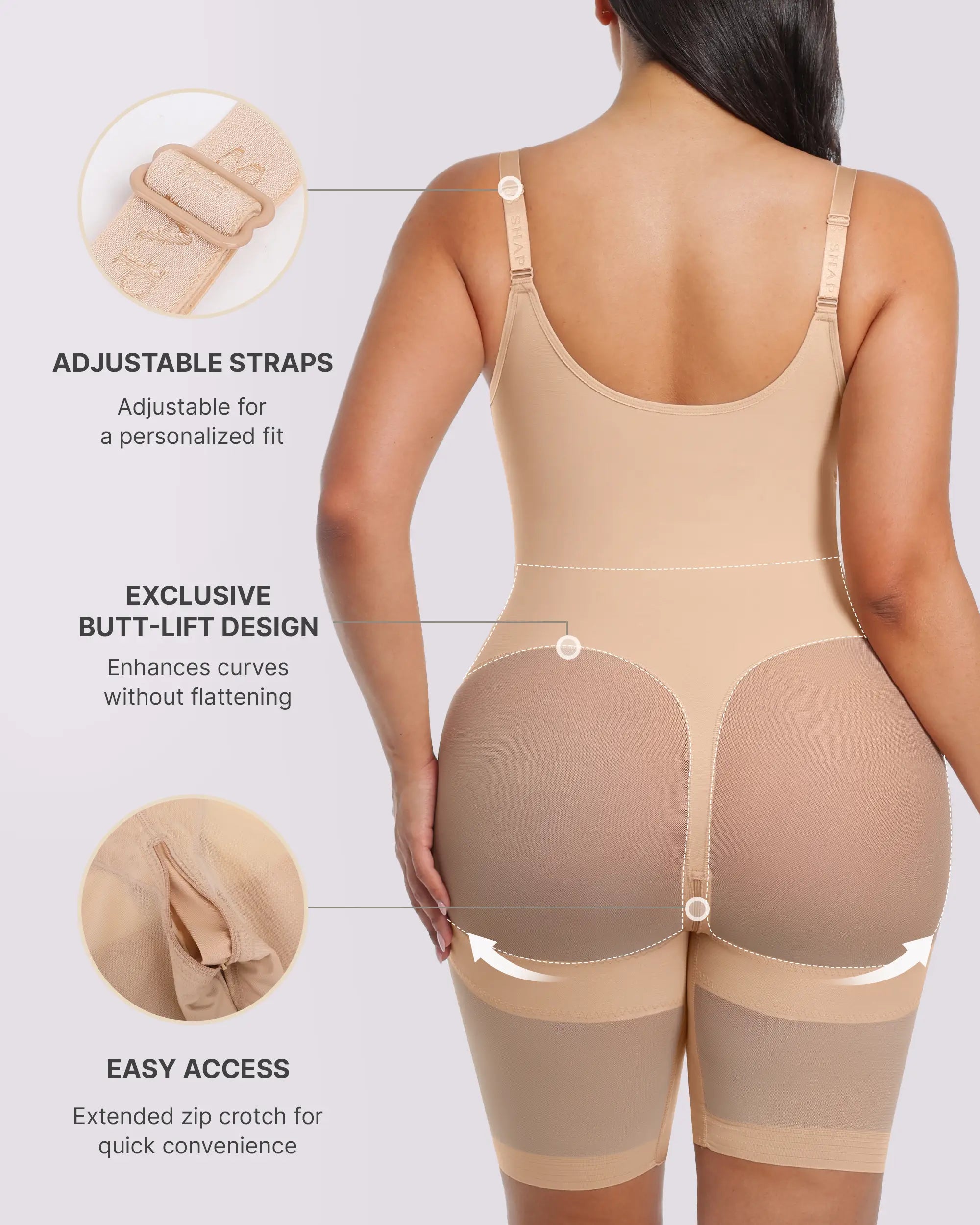 Bare Essentials? AirSlim? Hourglass Full Body Mid Thigh Bodysuit