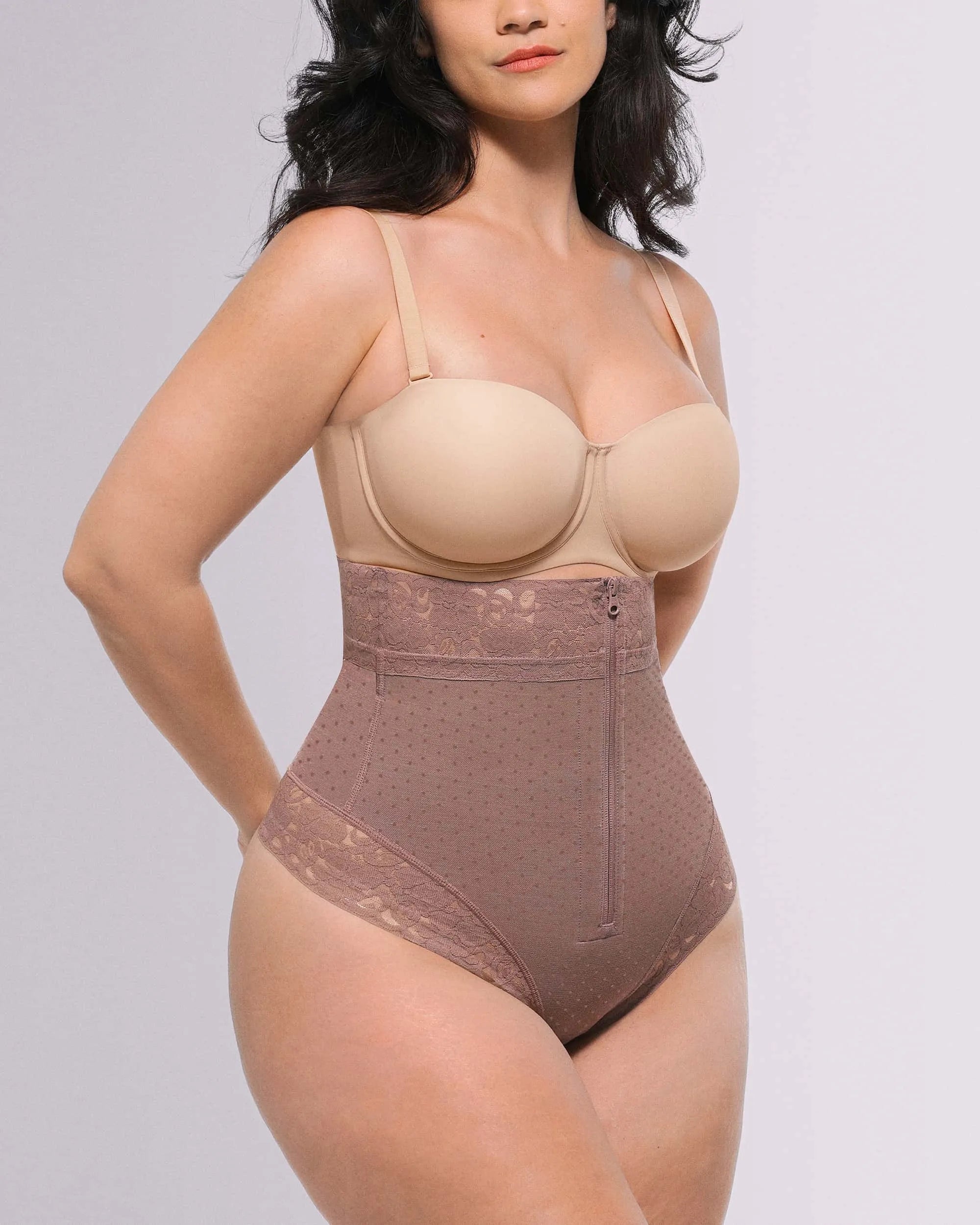 Bare Essentials? AirSlim? High-Waisted Polka Dot Shaping Thong