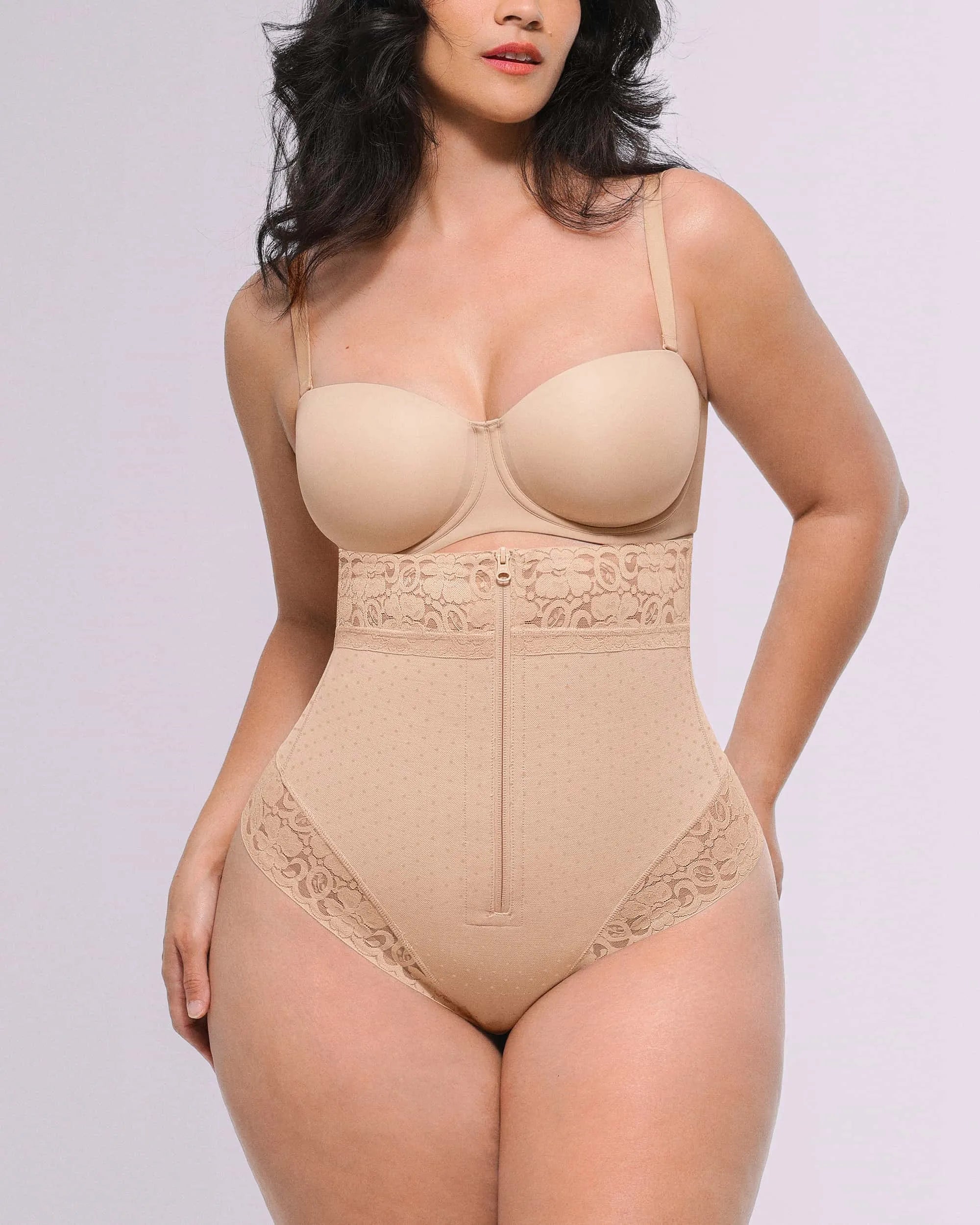 Bare Essentials? AirSlim? High-Waisted Polka Dot Shaping Thong