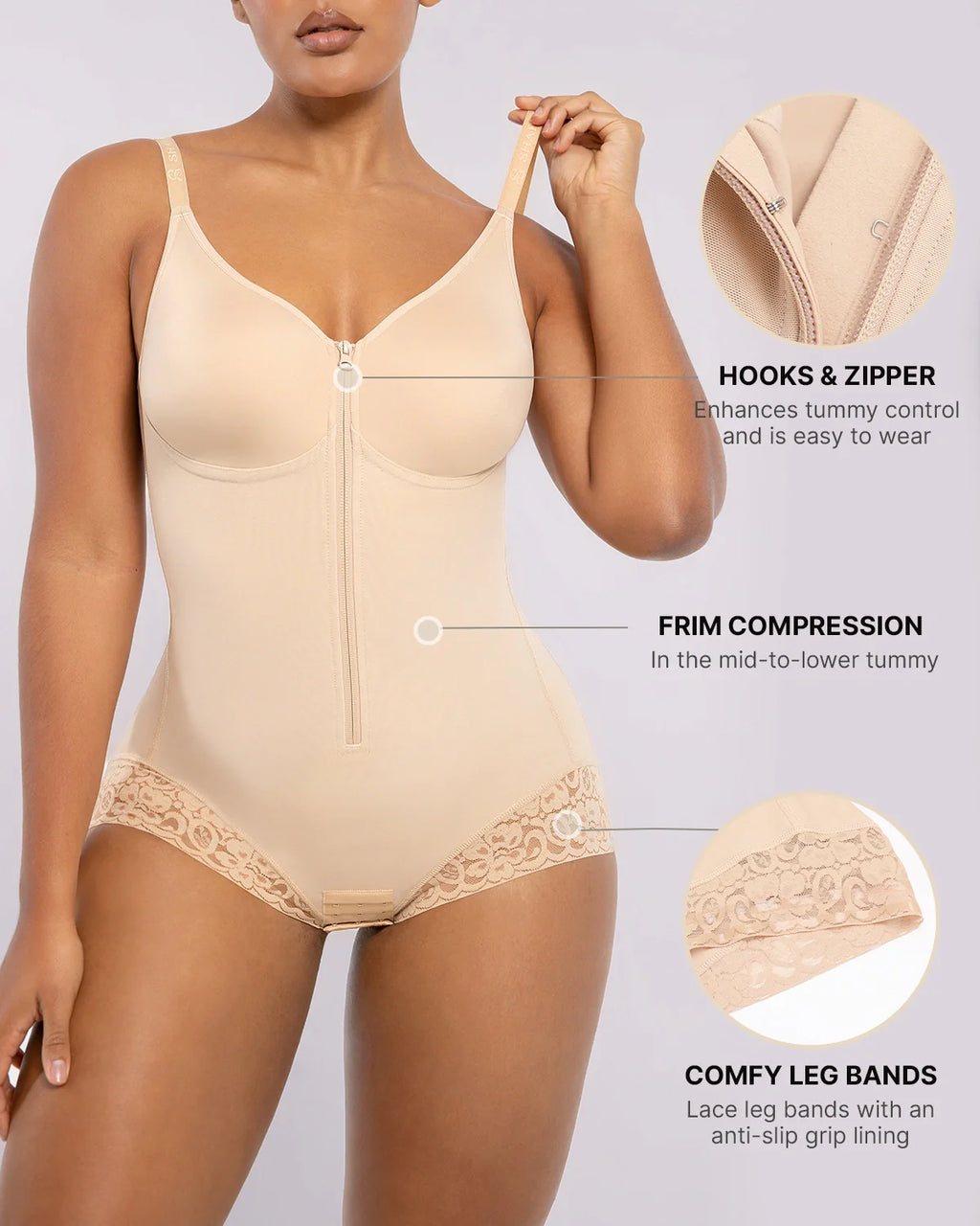 Bare Essentials? AirSlim? Hourglass Full Body Brief Bodysuit