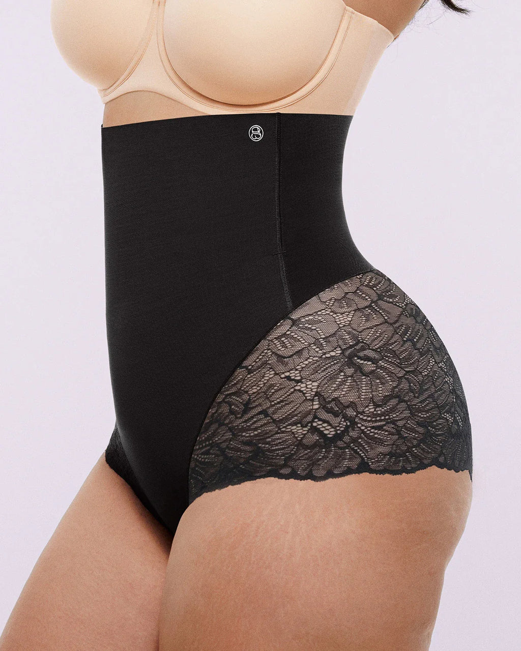 Bare Essentials? MeshSmooth? High-Waisted  Sheer Lace Brief