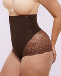 Bare Essentials? MeshSmooth? High-Waisted  Sheer Lace Brief