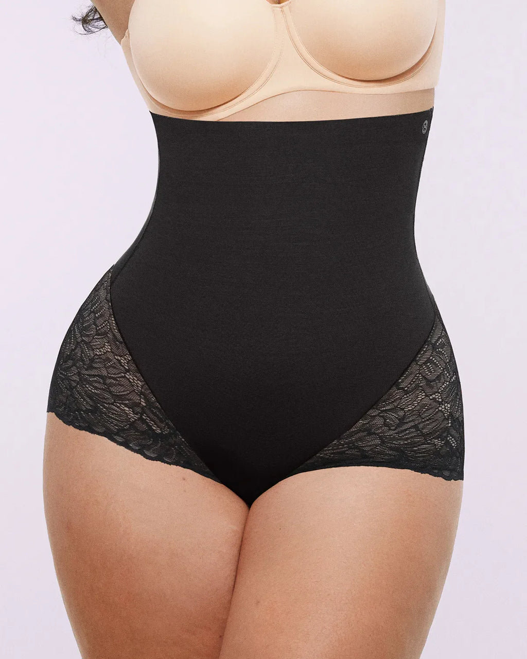 Bare Essentials? MeshSmooth? High-Waisted  Sheer Lace Brief