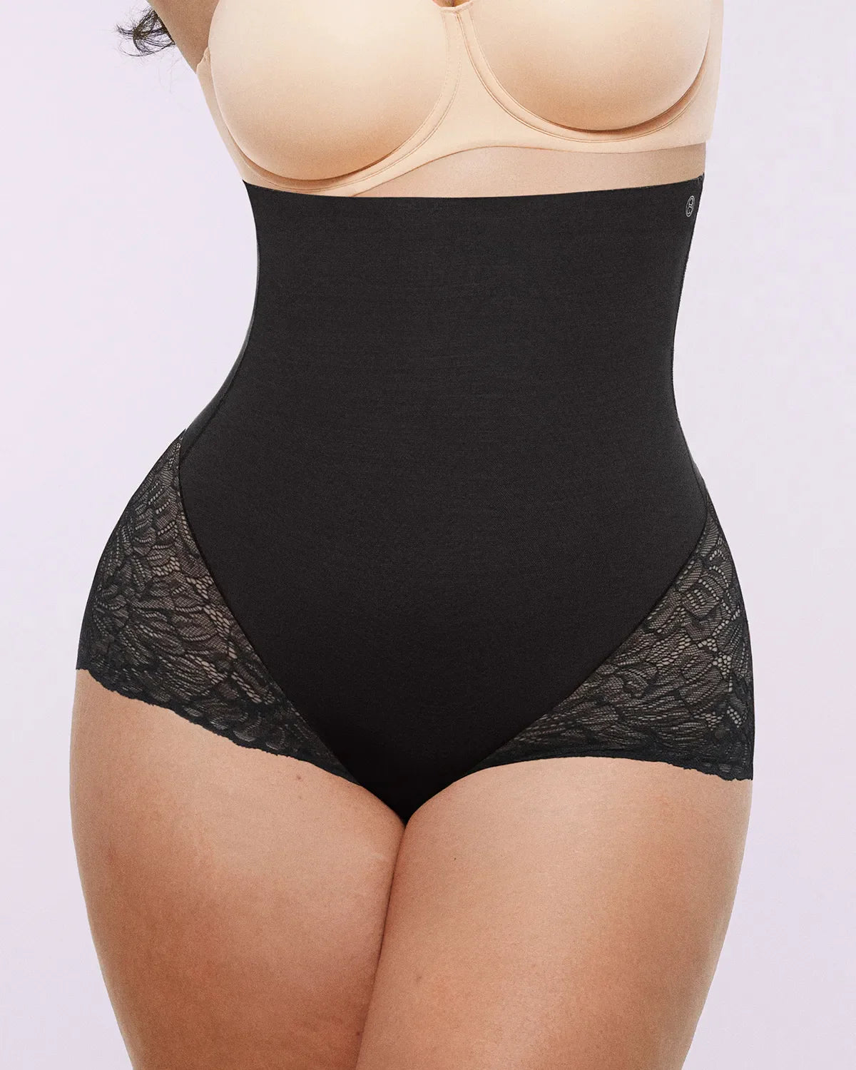 Bare Essentials? MeshSmooth? High-Waisted  Sheer Lace Brief